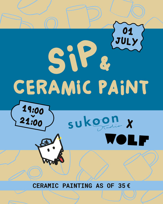 Sukoon Studio x WOLF | SIP & PAINT  | Tuesday | 1 July | 19:00 - 22:00