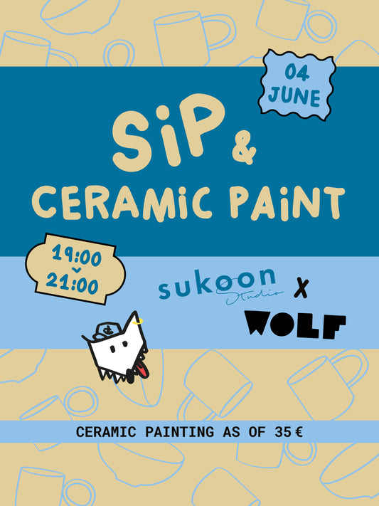 Sukoon Studio x WOLF | SIP & PAINT  | 4 Juni | 19:00 - 21:00