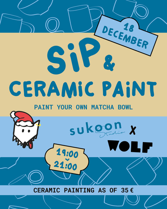 Sukoon Studio x WOLF | SIP & PAINT  | 18 December | 19:00 - 21:00