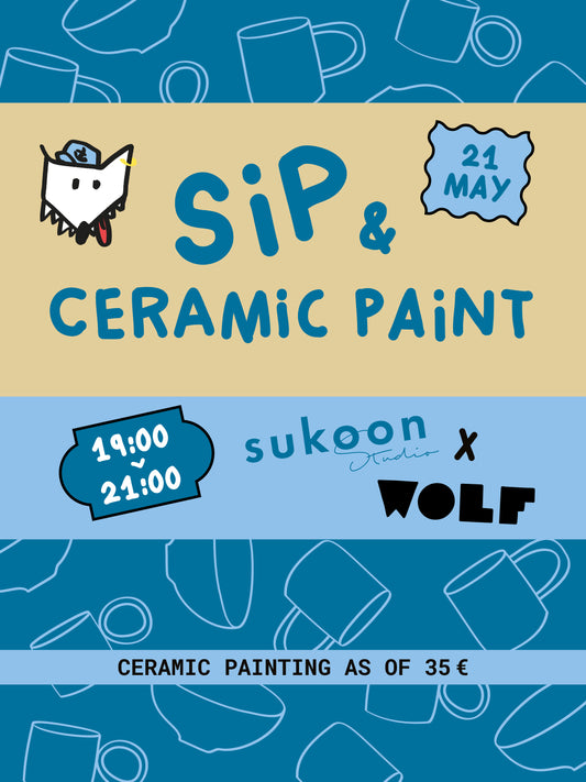 Sukoon Studio x WOLF | SIP & PAINT  | 21 Mei | 19:00 - 21:00