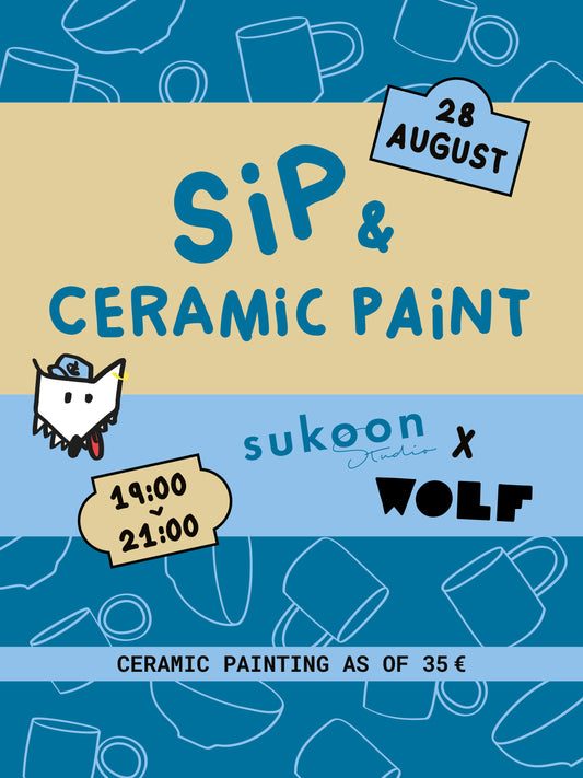 Sukoon Studio x WOLF | SIP & PAINT  | 26 Augustus | 19:00 - 21:00