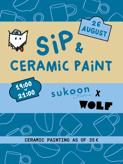 Sukoon Studio x WOLF | SIP & PAINT  | 26 Augustus | 19:00 - 21:00