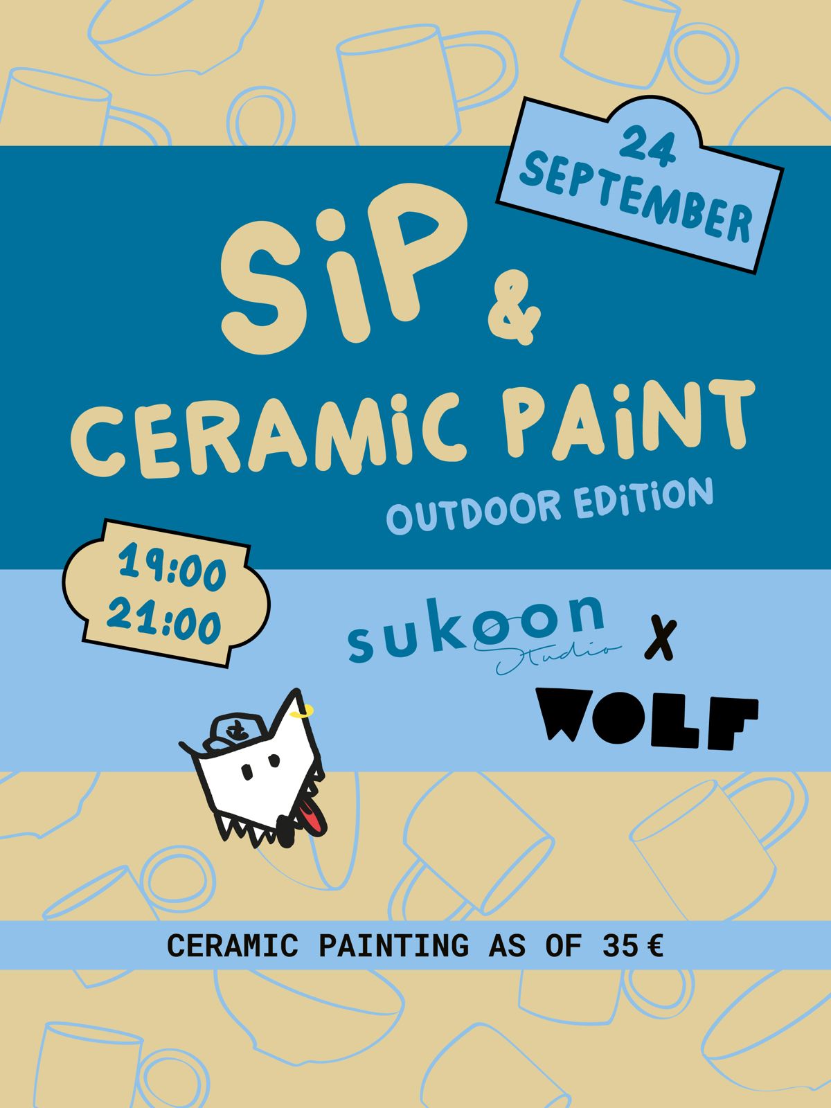 Sukoon Studio x WOLF | SIP & PAINT  | 24 September | 19:00 - 21:00